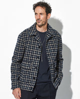 千鳥格子柄ブルゾン