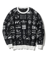 バリアスマークスジャガードニット