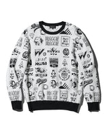 バリアスマークスジャガードニット