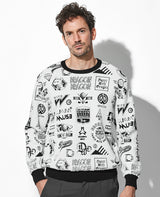 バリアスマークスジャガードニット