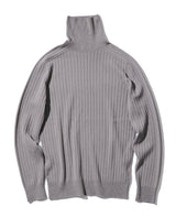 ホールガーメントタートルネックニット