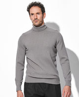 ホールガーメントタートルネックニット