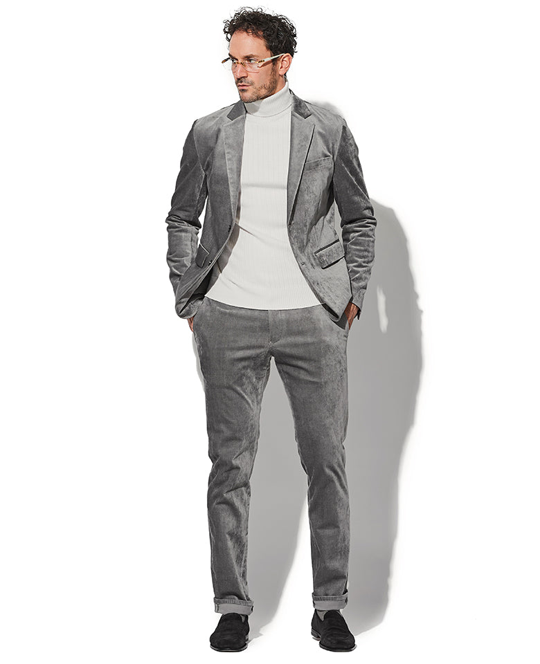 BEDFORD グレー セットアップ 別珍ストレッチセットアップ（グレー） – 買えるLEON