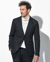 ストライプ中わたジャケット