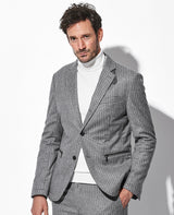 ストライプセットアップ(チャコール)