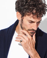 OVAL ENCLOSED SIGNET RING