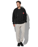 1ハートワッペンシャギーカーディガン