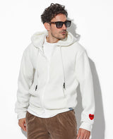 LEON別注 BIGハートワッペンジップフーディー
