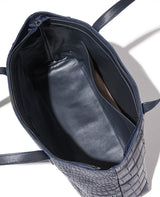 マットクロコダイルトート