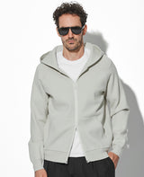 フロックプリント ニットフーディ