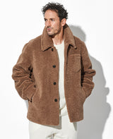 LEON別注 フェイクボアシャツジャケット