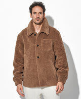 LEON別注 フェイクボアシャツジャケット