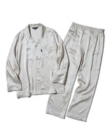 パジャマ シルクサテン無地