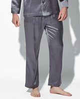 パジャマ シルクサテン無地