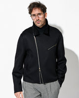 ライダース型カシミヤジャケット