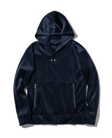 ストライプフリースパーカ