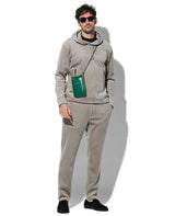 ストライプフリースセットアップ(ベージュ)