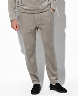 ストライプフリースセットアップ(ベージュ)