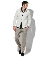 裏付きニットアウター