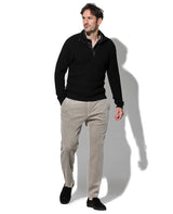 ハーフジップニット