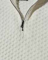 ハーフジップニット