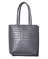 本クロコダイル スリムハンドルトートバッグ