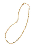 K18 トライアングルロングチェーンネックレス スリム