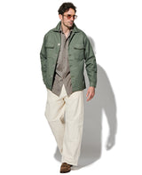 サテンオーバーシャツ