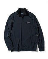 ボアネック ハーフジップ プルオーバー