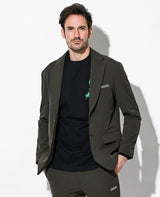 ストレッチナイロンセットアップ(カーキ)