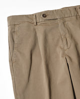 LEON別注 1プリーツコットンストレッチパンツ