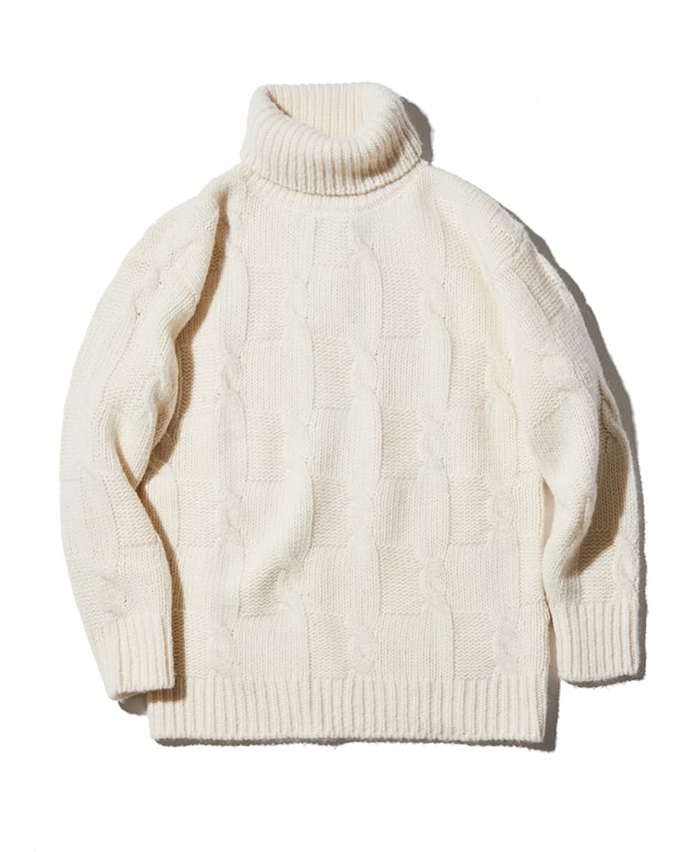 Turtleneck Sweater garment dye – 買えるLEON