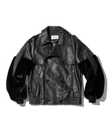 エコレザートレンチブルゾン