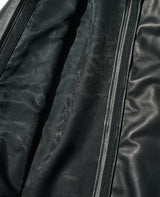 LEON別注 レザーリメイクジップシャツ