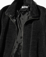 ウール/アルパカ ボア ジップアップブルゾン