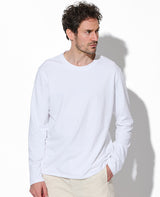 コットンダブルフェイス スリムフィットロングスリーブTee