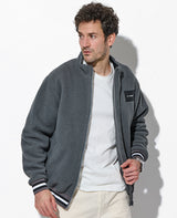 スタンドカラー フリースブルゾン