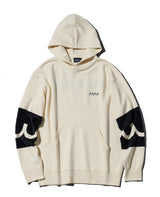 アームラインニット プルパーカー