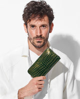 シャイニングクロコグリーン×ゴールド