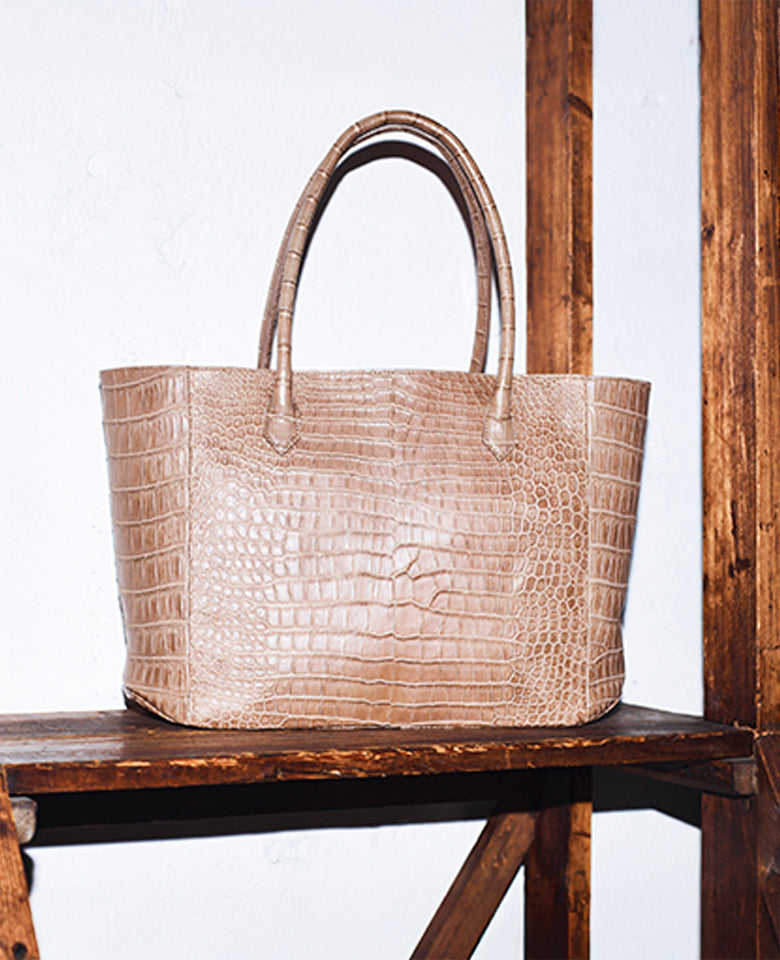 フランス製　サントノーレ　クロコダイル　ビンテージバッグ　ポロサス フランス製 サントノーレ クロコダイル ビンテージバッグ ポロサス