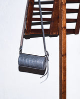 本クロコダイル革 2WAYショルダーシリンダーバッグ