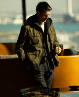 ワックスコーティングブルゾン