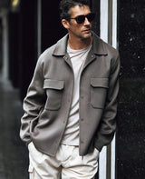 ダブルフェイスウールジャケット