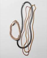 K18Black キヘイネックレス(トリプル12面) 30g