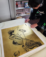 夢のはじまり1981 『キャプテン翼』金箔アート