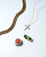 ハートクォーツ クロスペンダント