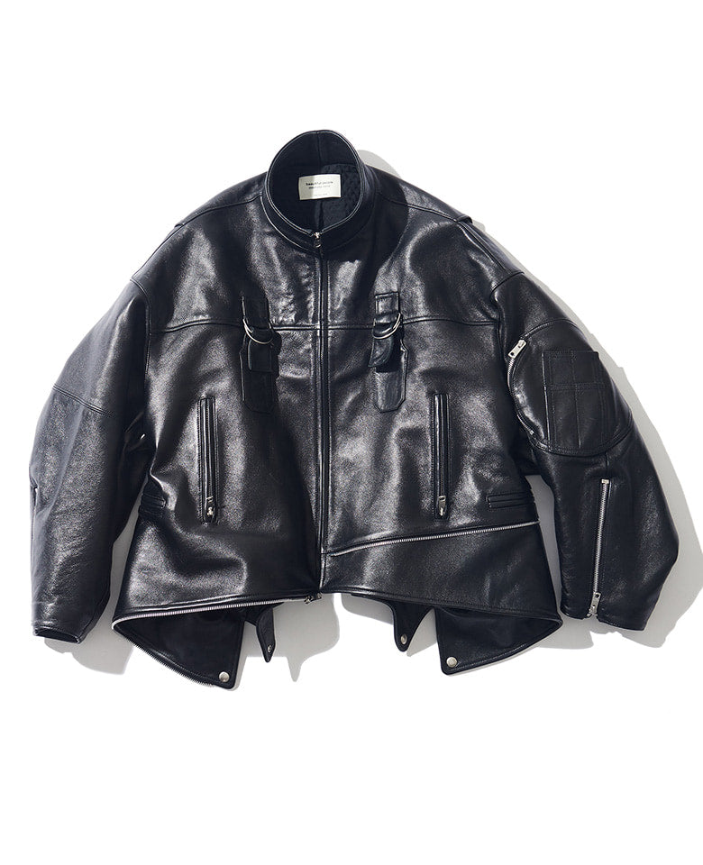 DOUBLE-END Vintage Leather Riders Jacket – 買えるLEON