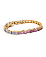 K18YGマルチカラーサファイヤダイヤBL