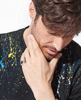 K18WGスターサファイヤリング