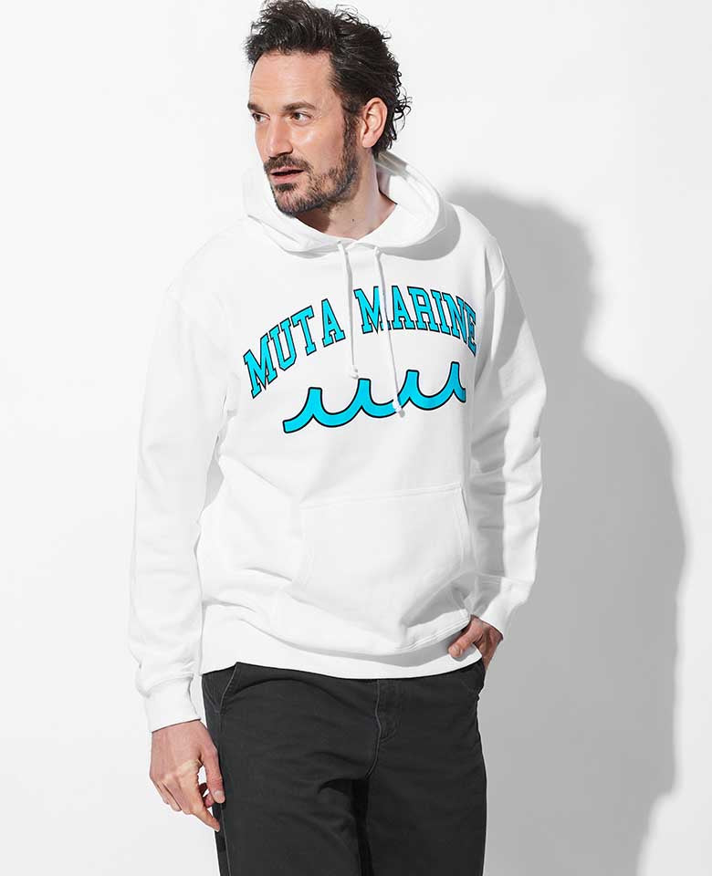ACANTHUS x muta MARINE College Logo Hooded Sweatshirt – 買えるLEON